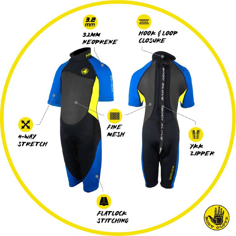 Body Glove Springsuit Black/Blue Size 8, Black/Blue, hi-res