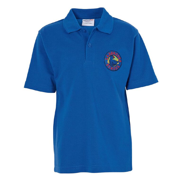 Schooltex Ladbrooks Short Sleeve Polo wtih Embroidery, Royal, hi-res