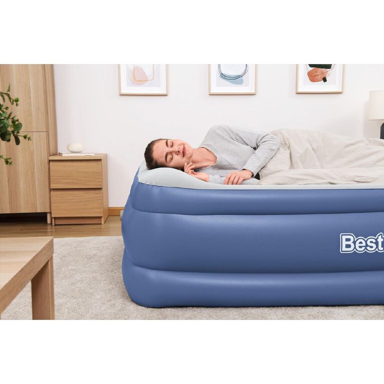 Bestway Tritech Air Mattress With Buit in Dual Air Pump Queen Queen, , hi-res