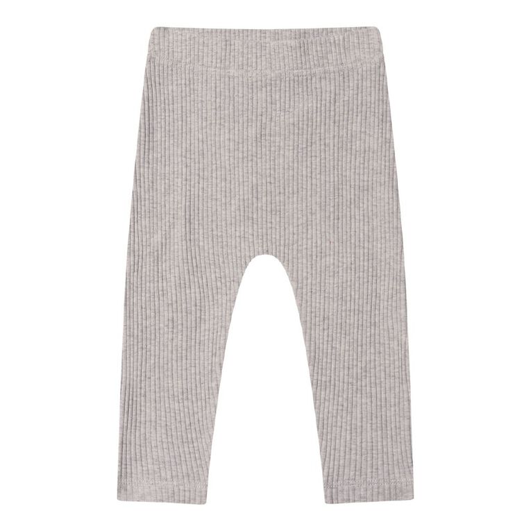 Young Original Babies' Rib Leggings 3 Pack, Green, hi-res