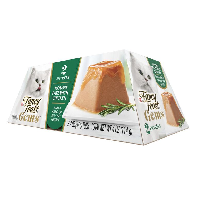 Fancy Feast Gems Chicken Mousse Wet Cat Food 2 x 57g, , hi-res
