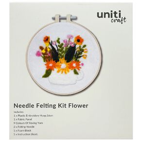 Uniti Needle Felting Kit Flower