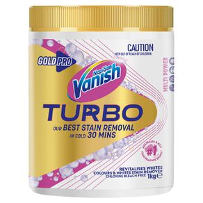 Vanish Napisan Gold Pro Turbo White Stain Remover 1kg