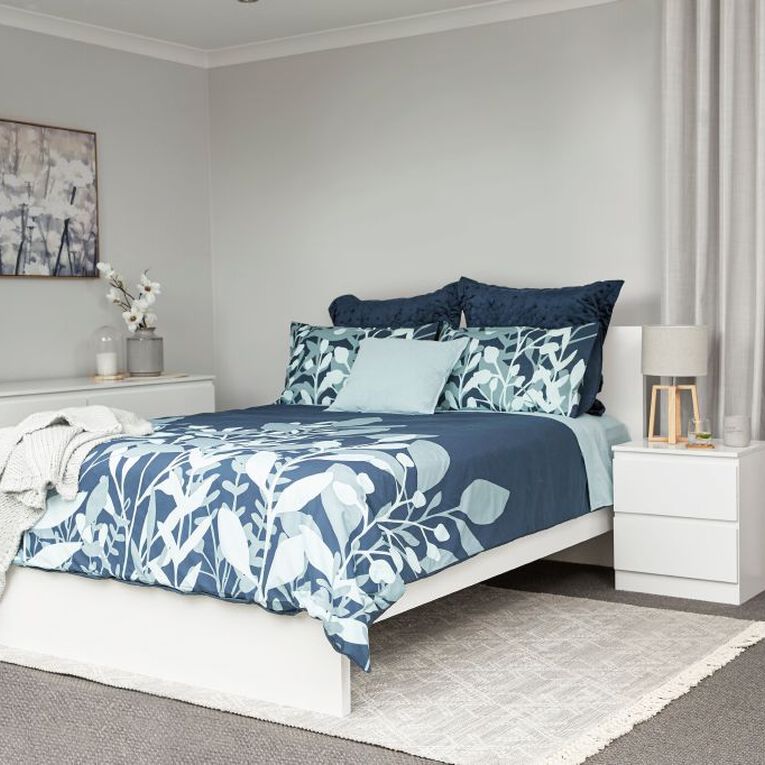 Living Co Whistler Bed Frame White Queen White The Warehouse