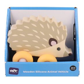 Play Studio Wooden Silicone Animal Vehicles Assorted