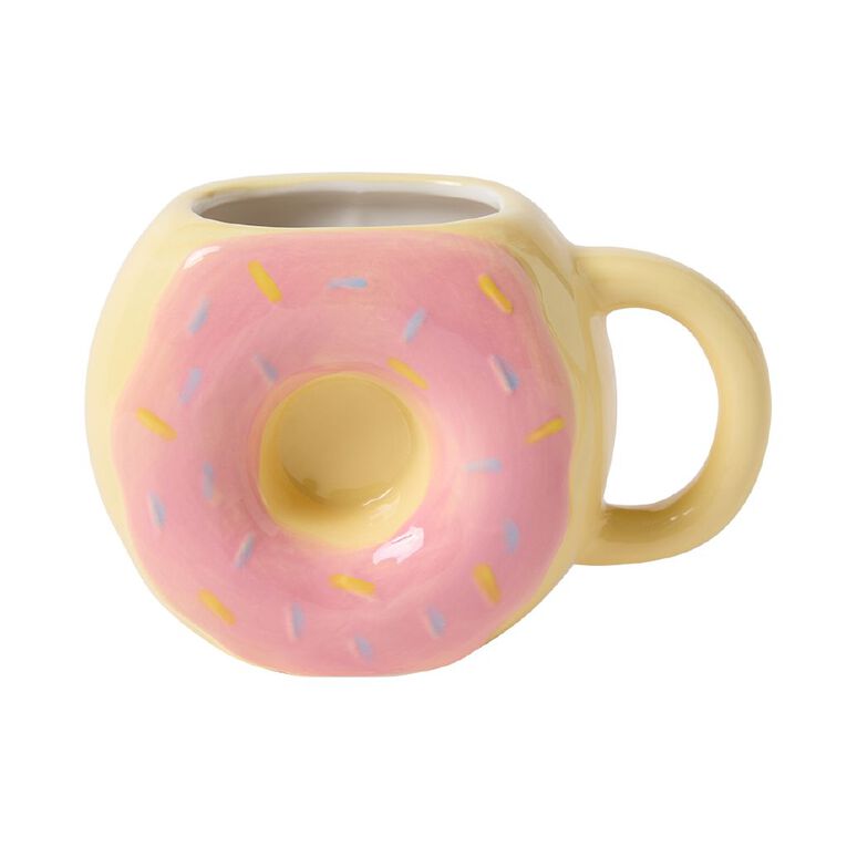 Living & Co Donut Mug Pink, , hi-res