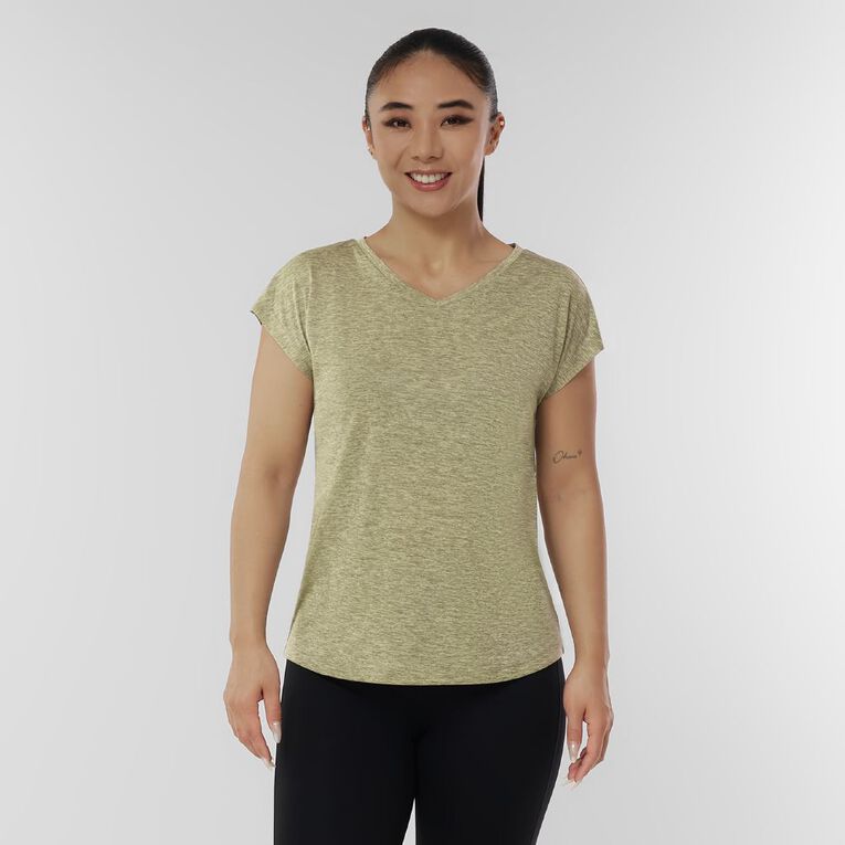 Active Intent Women's Active Cationic Tee, Grey Mid, hi-res