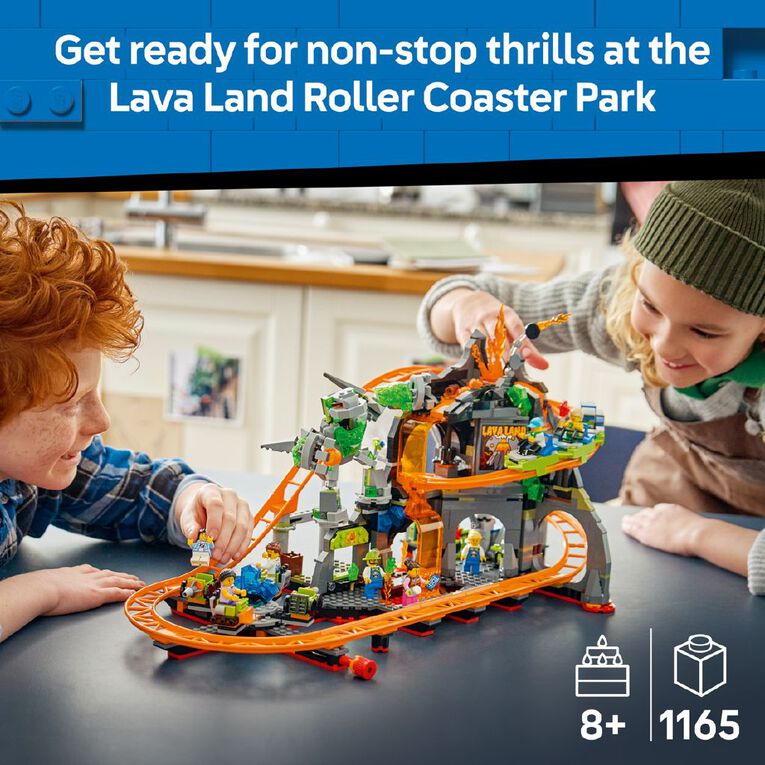 LEGO CITY Lava Land Roller Coaster Park 60501, , hi-res