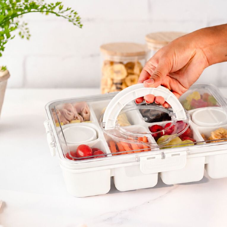 Kate's Kitchen Rectangle Snack & Serve Box White, , hi-res