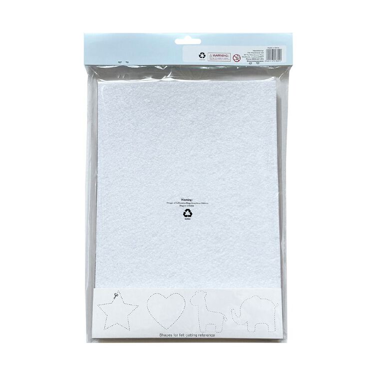 Uniti Felt Sheet 10 Pack Assorted A4, , hi-res