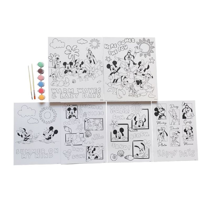 Mickey Mouse and Friends Art Canvas Paint Set, , hi-res