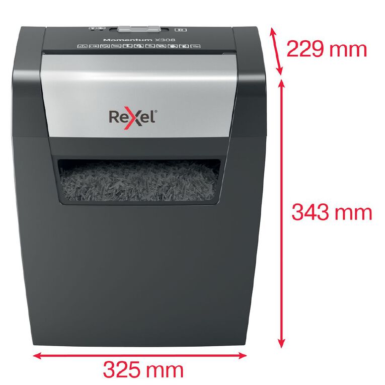 Rexel Shredder X308 Cross Cut, , hi-res