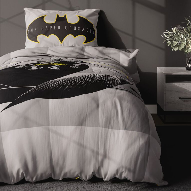 Batman Comforter Set Grey King Single Grey The Warehouse
