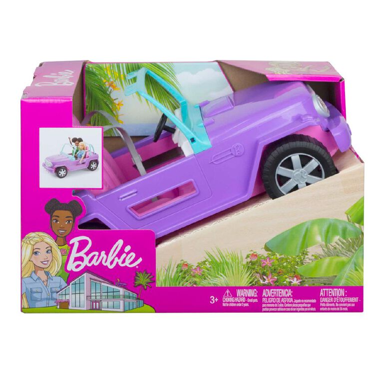 Jeep Barbie Beach Van Vintage 1998 Mattel Barbie Pink Remote