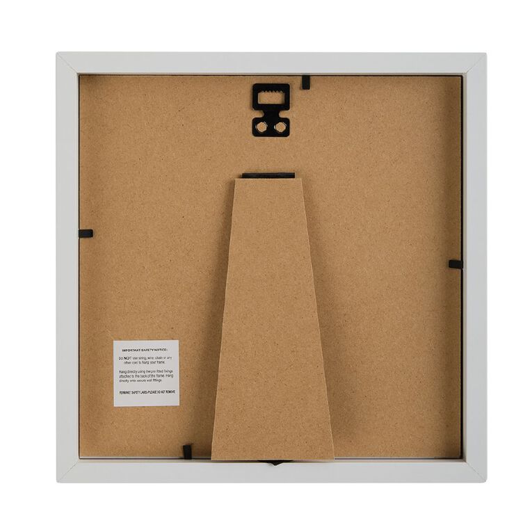 Living & Co Premium Photo Frame 6in x 6in White, , hi-res