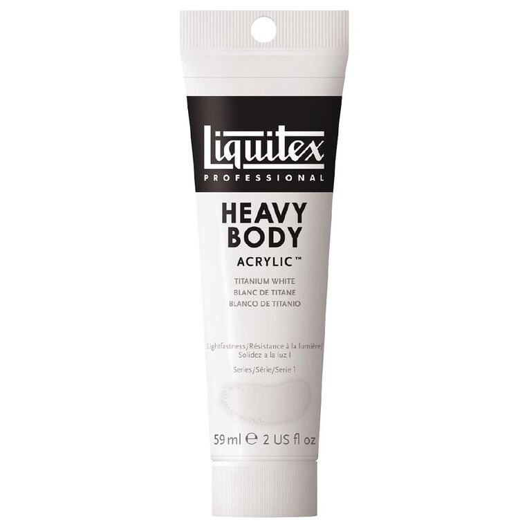 Liquitex Heavy Body Acrylic 59ml Titanium White, , hi-res