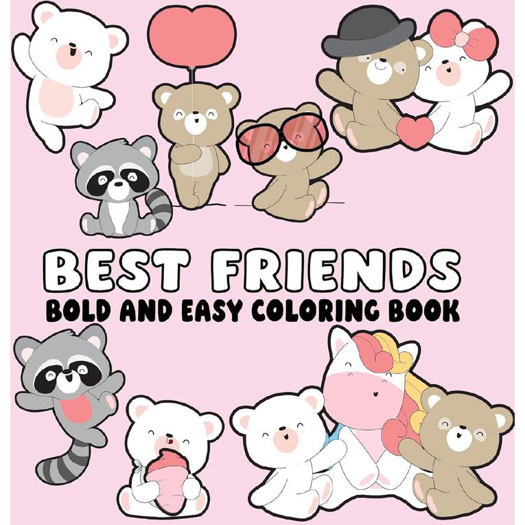 Bold And Easy Coloring Book: Best Friends, , hi-res