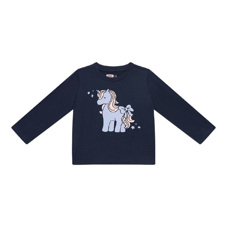 Young Original Toddler Long Sleeve Printed Tee, Blue Dark, hi-res