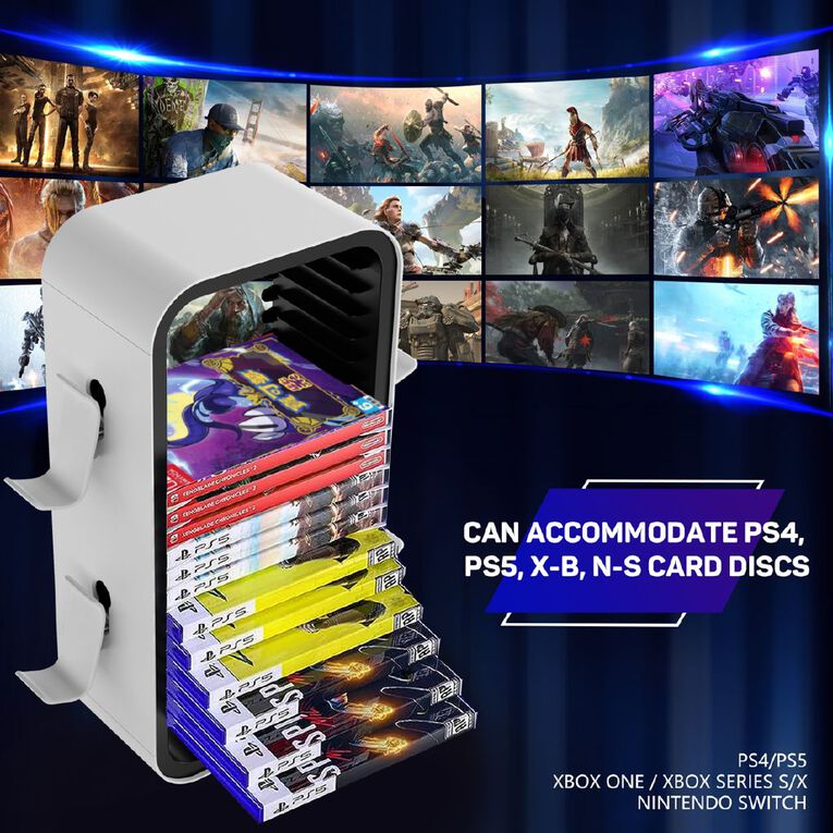 Playmax Games Tower Storage Black/White, , hi-res