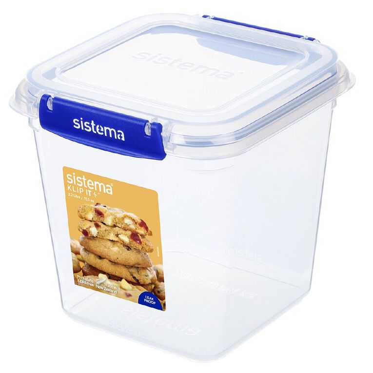 Sistema Klip It Plus Square Container Assorted 2.2L, , hi-res