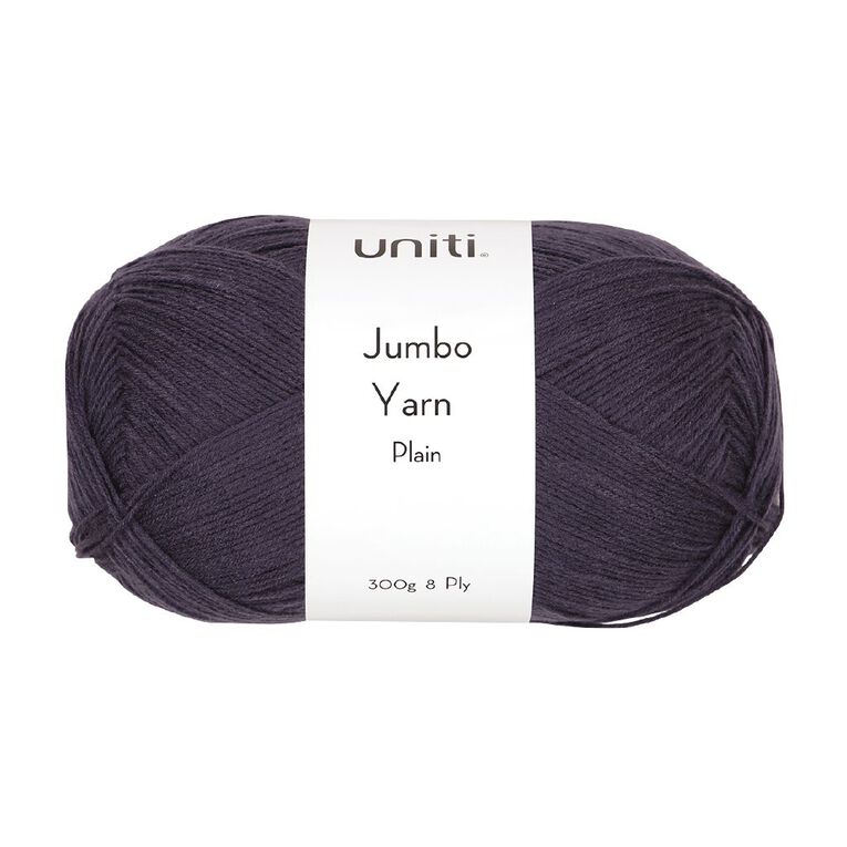 Uniti 8-ply Jumbo Yarn Charcoal 300g Charcoal/Grey, , hi-res