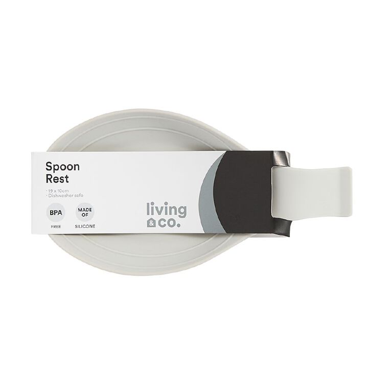 Living & Co Silicone Spoon Rest Grey, , hi-res