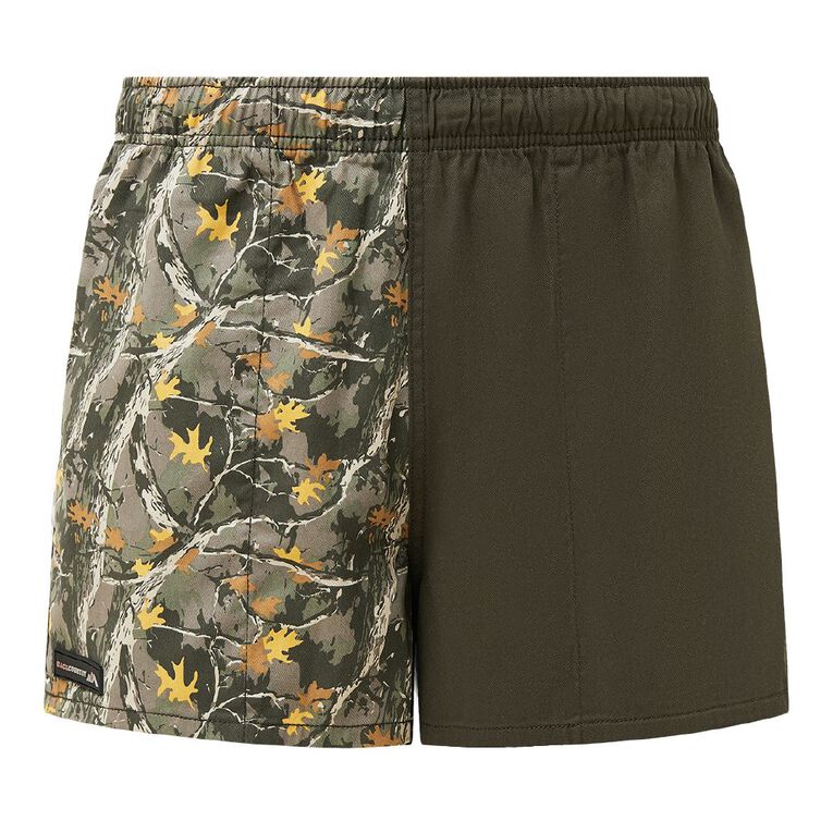 Back Country Adults' Spliced Rugger Shorts, Green, hi-res