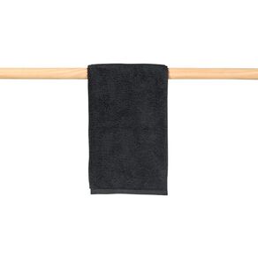 Living & Co Plush Plain Hand Towel Black