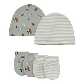 Young Original Babies' Beanie and Mittens Set