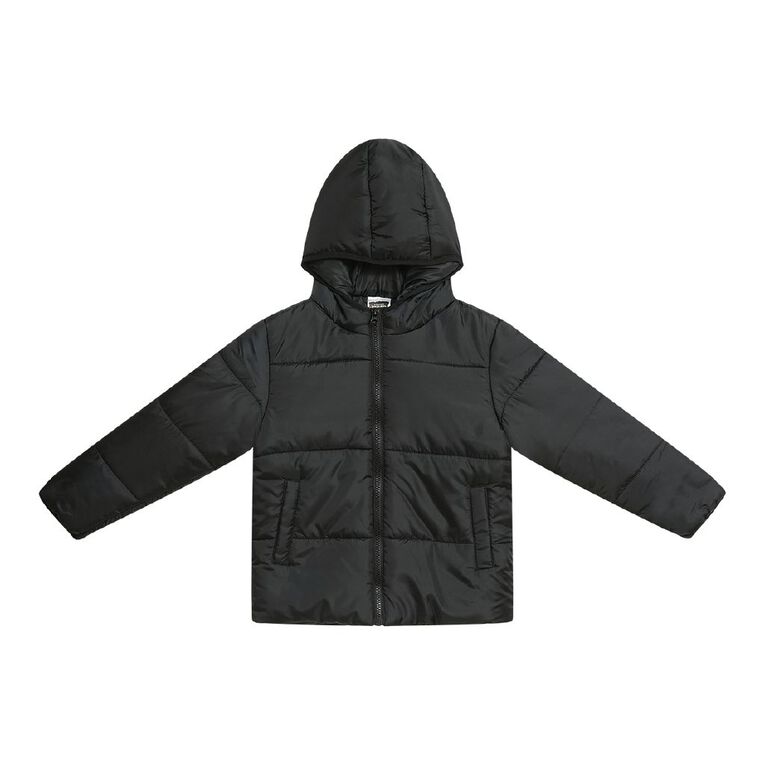 Young Original Hooded Puffer Jacket, Black, hi-res