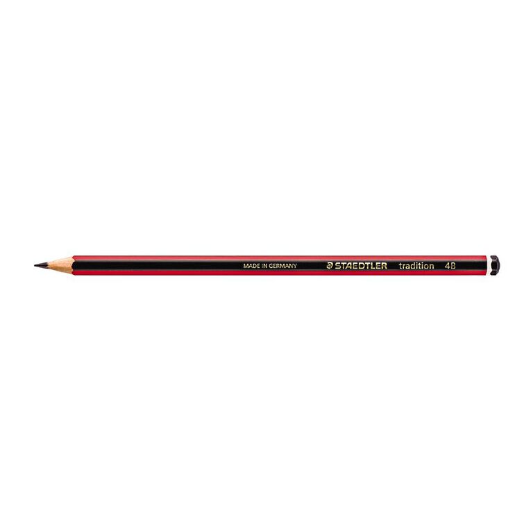 Staedtler Tradition 110 Graphite Pencil 4B 12 Pack, , hi-res