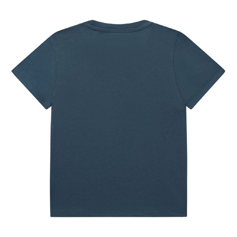 Young Original Print Short Sleeve Tee, Blue Dark T-REX, hi-res