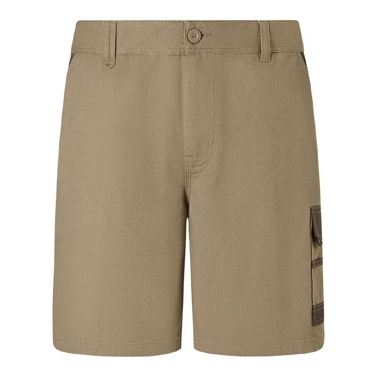 Rivet Men's Utility Shorts, Tan, hi-res