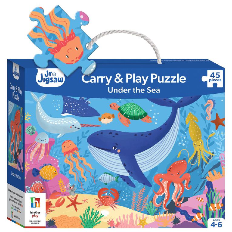 Junior Jigsaw Carry & Play: Under the Sea, , hi-res