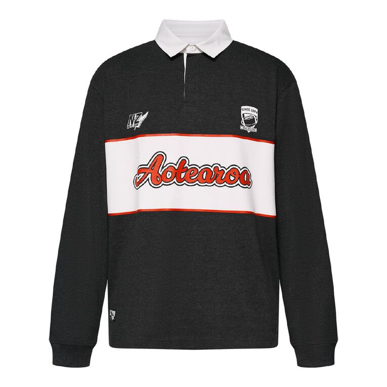 Active Intent Supporter Rubgy Jersey, Grey Dark, hi-res