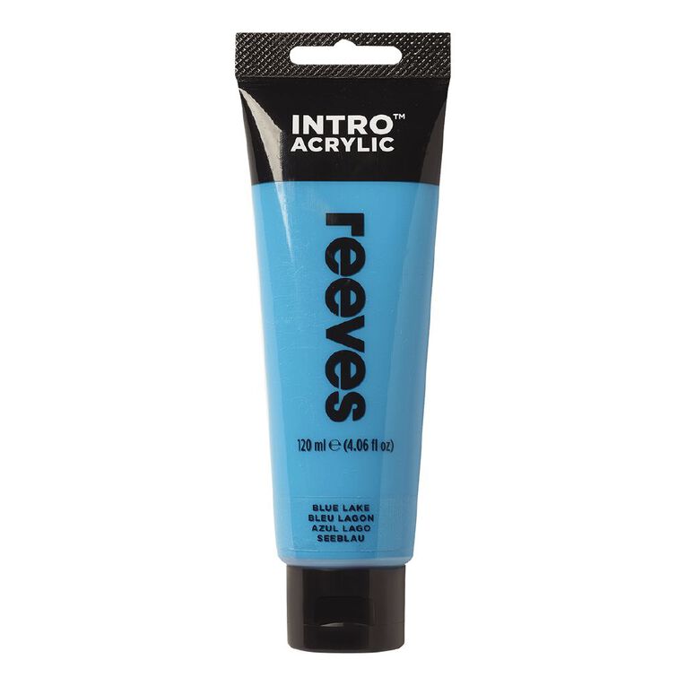 Reeves Intro Acrylic Paint Blue Lake 100ml, , hi-res