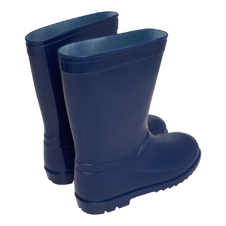 Young Original Senior Kids' Puddle Gumboots, Navy, hi-res