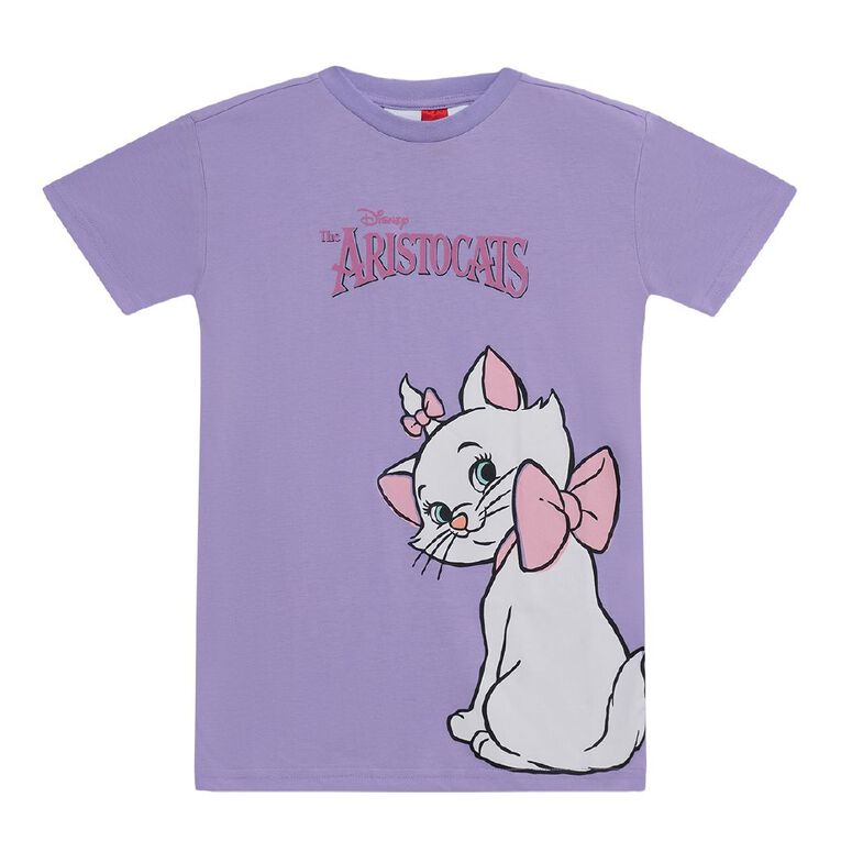 Disney Aristocats T-shirt Nightie, Purple, hi-res