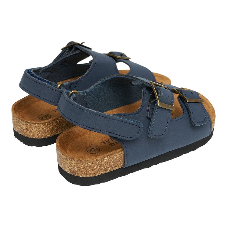 Young Original Junior Kid's Recife Back Strap Sandals, Blue Dark, hi-res