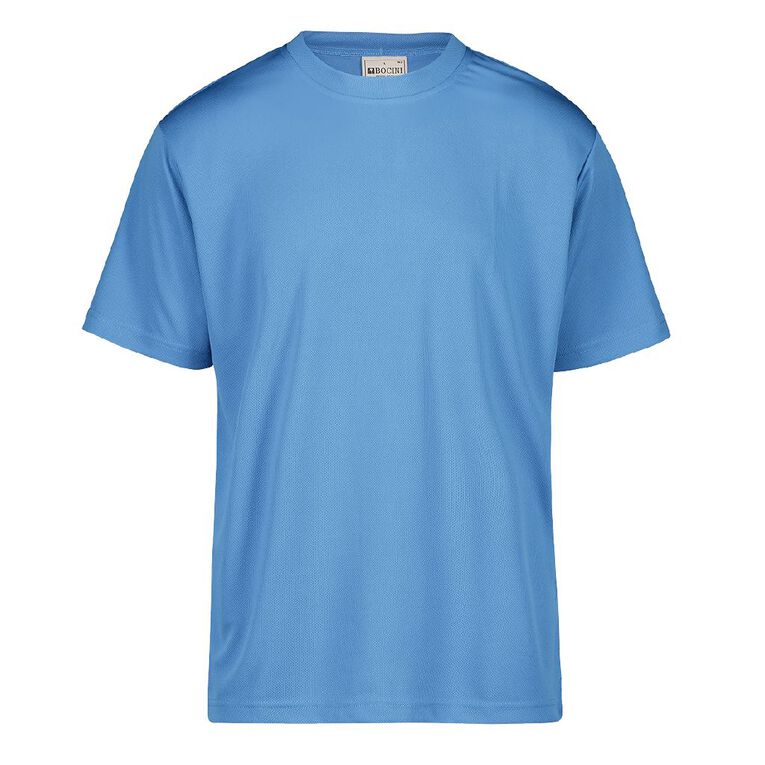 Schooltex Adults Plain Breezeway Tee, Cyan, hi-res