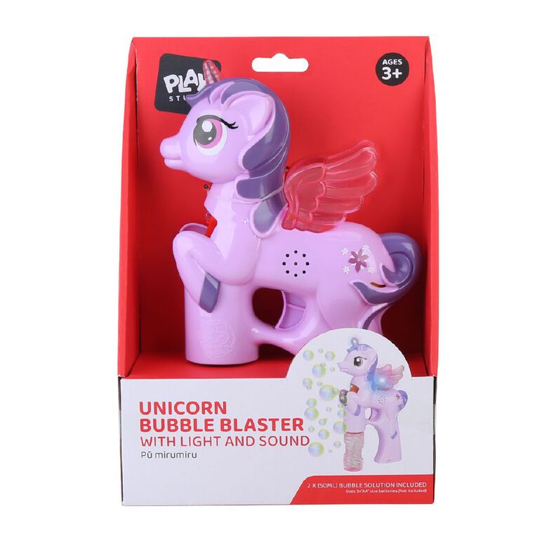 Play Studio Unicorn Bubble Blaster with Light and Sound Assorted, , hi-res