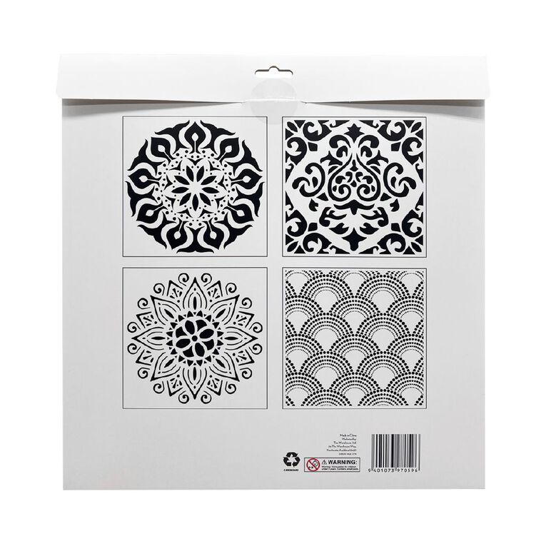 Uniti Stencils Mandela 4 Set 12 inch, , hi-res