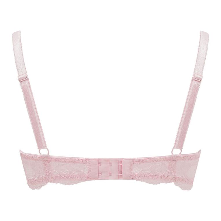 H&H Women's Ivy Lace Underwire Soft Cup Bra, Pink Light, hi-res