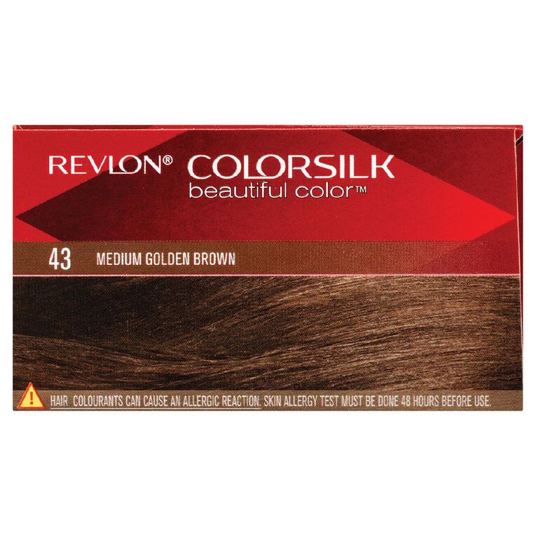 Revlon Colorsilk Hair Colour Medium Golden Brown 43, , hi-res