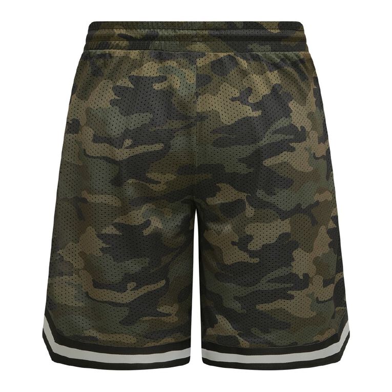 Garage Men's Basketball Shorts, Green Dark, hi-res