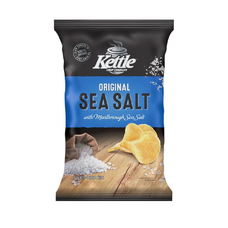 Kettle Chip Company Kettle Sea Salt 150g, , hi-res