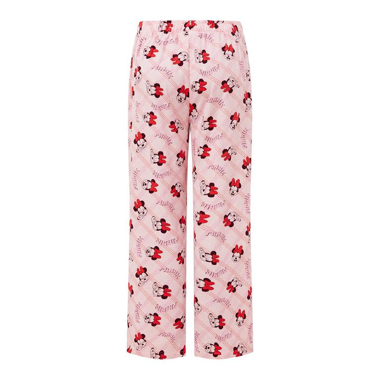 Minnie Mouse Women's Flannelette Pants, Pink Light, hi-res