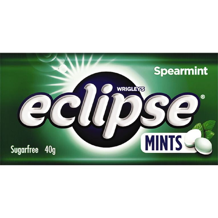 Eclipse Spearmint Mints Sugar Free Large Tin 40g, , hi-res
