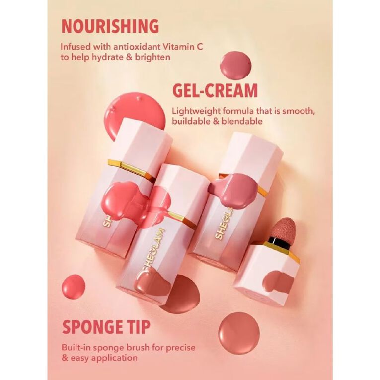 Sheglam Color Bloom Liquid Blush Cutie Pie 5.2ml, , hi-res