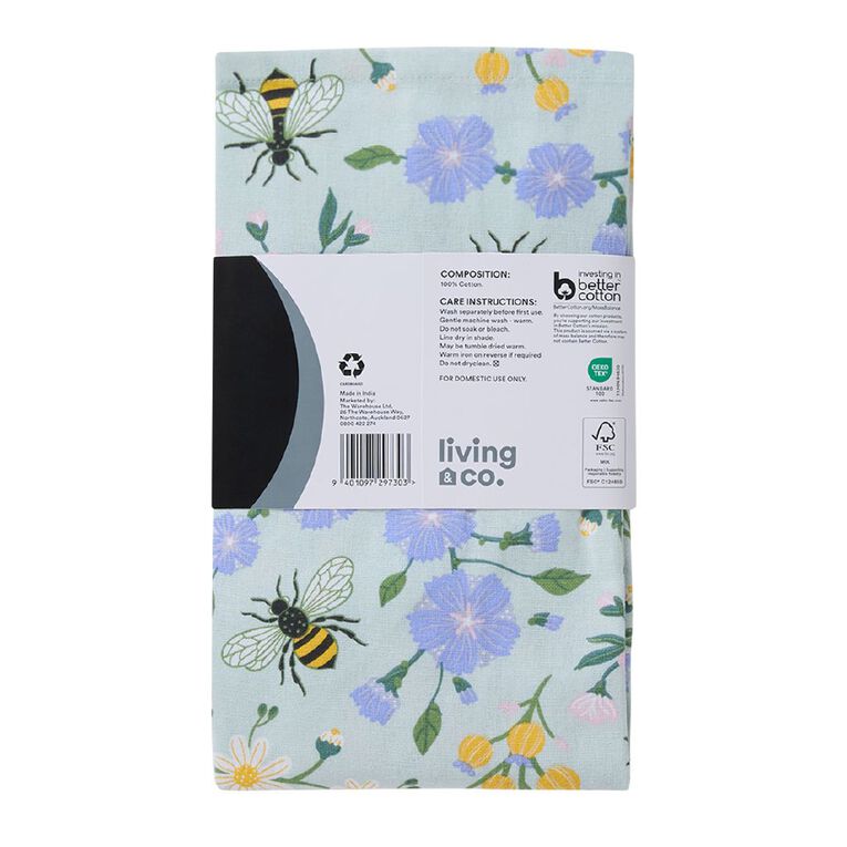 Living & Co Apron Garden Blue 70cm x 90cm, , hi-res